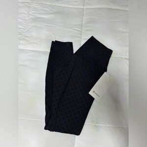 Lululemon NWT 28”  Black Polkadot Align Leggings
